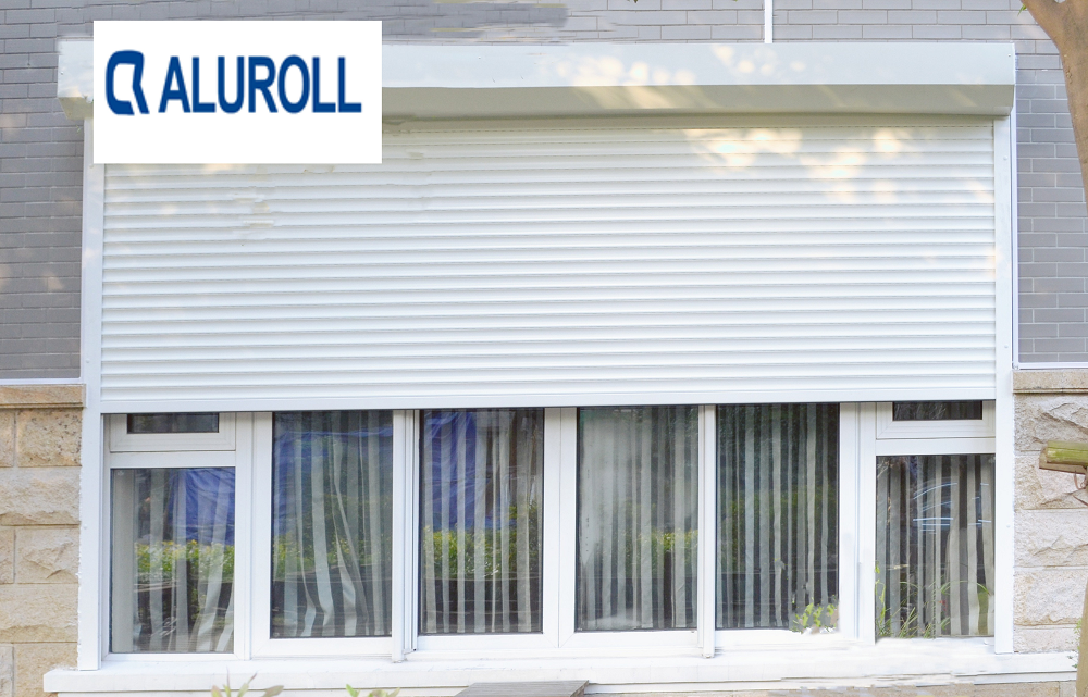 roller shutter aluminum exterior window for sale