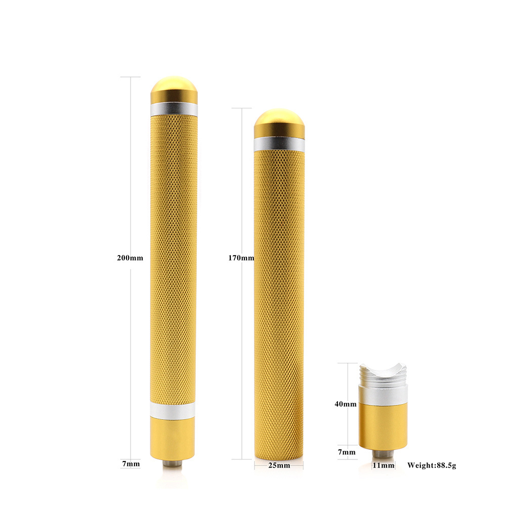 Wholesale Aluminium Alloy Cigar Case Tube Portable Travel Cigar Humidor Holder For Cigar Accessories