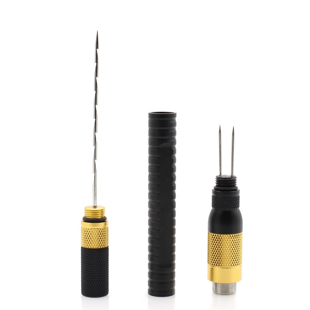 4-in-1 Multifunctional Cigar Needle Drill Tool Twin Nubbers Cigar Puncher Cigar Draw Tools