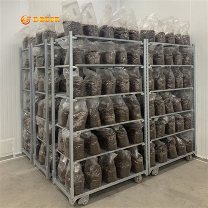 E-DECK nursery greenhouse danish shelves for storage mushroom bags