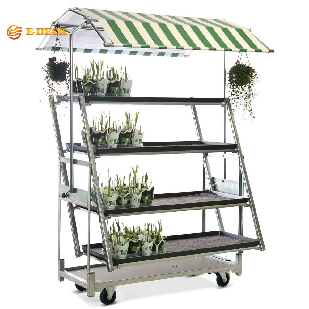 Dutch flower trolley cart for cuttings growing