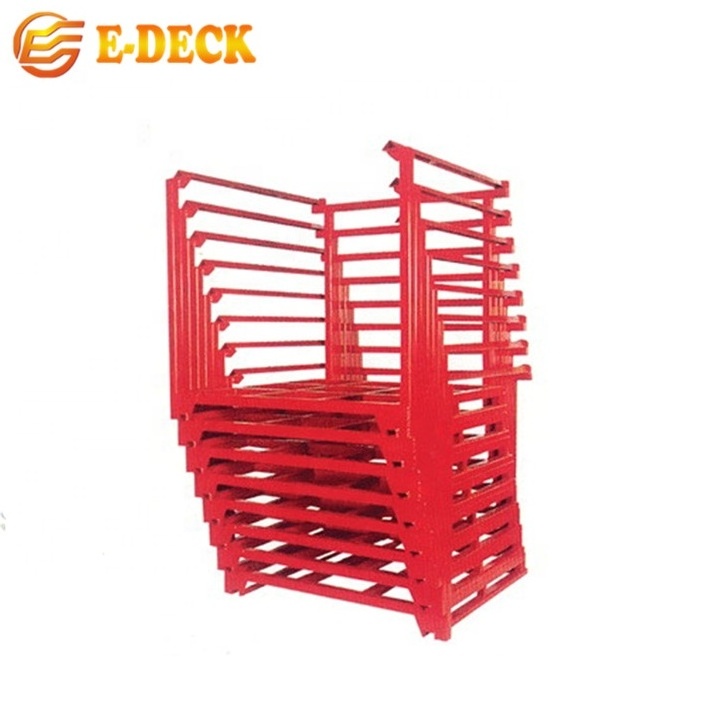 Hot sale safe stackable transportation malaysia pallet frame nestainer stacking rack for storage system