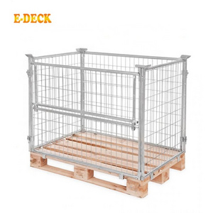 Best-selling Stackable Steel Storage Customized European Galvanized Bottomless Welded Gitterbox Wire Mesh Cage