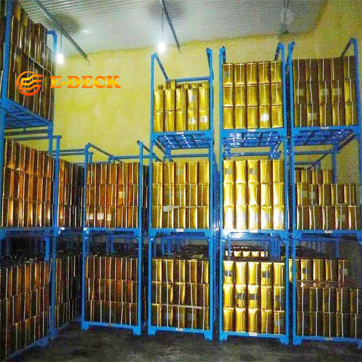 High quality steel warehouse folding customized transport movable nestainer rack