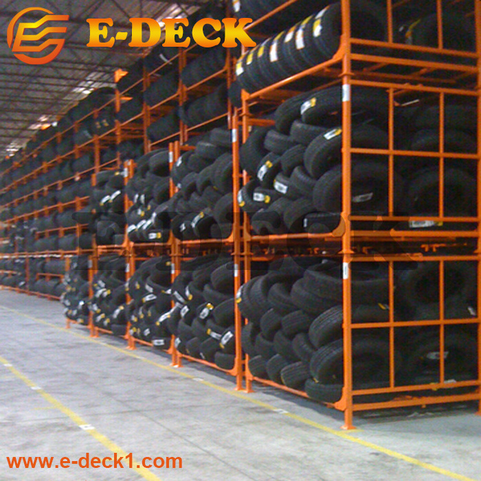 E-deck High Quality Storage Stacking Steel Truck Vehicle Pallet Tire Racking