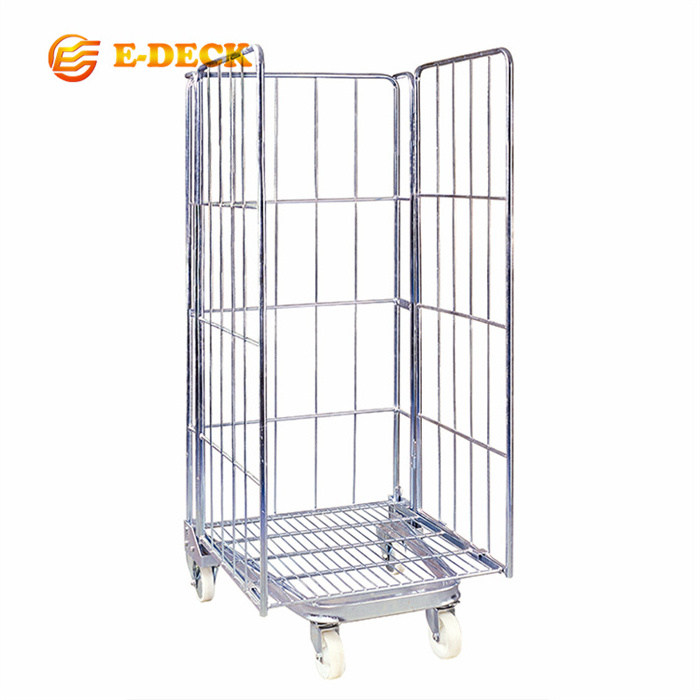 Latest Technology Oem Multi Layer Logistic Warehouse Doorless Cage Trolley