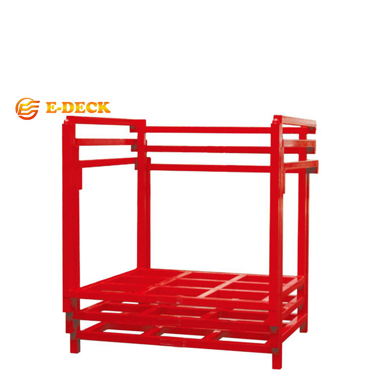 High quality steel warehouse folding customized transport movable nestainer rack