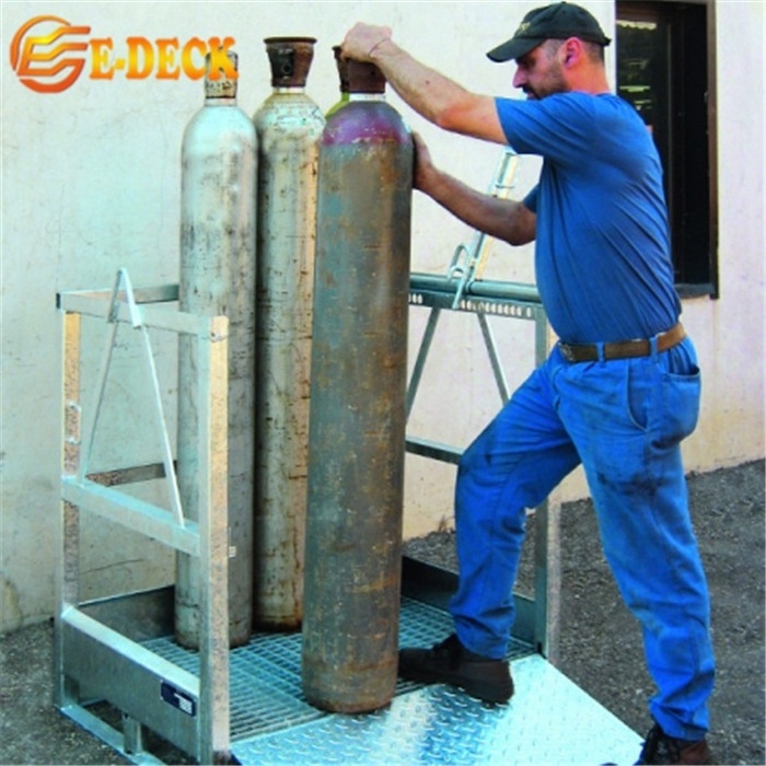 Manufacturers calor forklift compressed lpg oxygen gas bottle cylinder lifting storage cage for sale