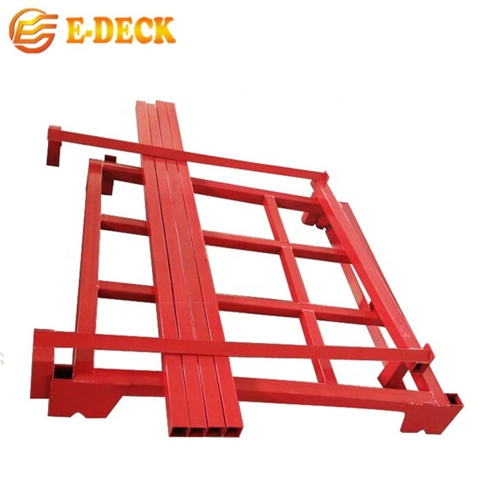 Hot sale safe stackable transportation malaysia pallet frame nestainer stacking rack for storage system