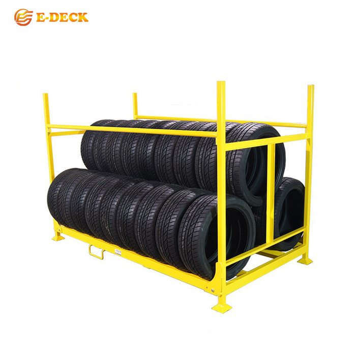 Industrial  Warehouse Racking System Stacking Detachable Steel Tyre Truck Storage Tire Rack