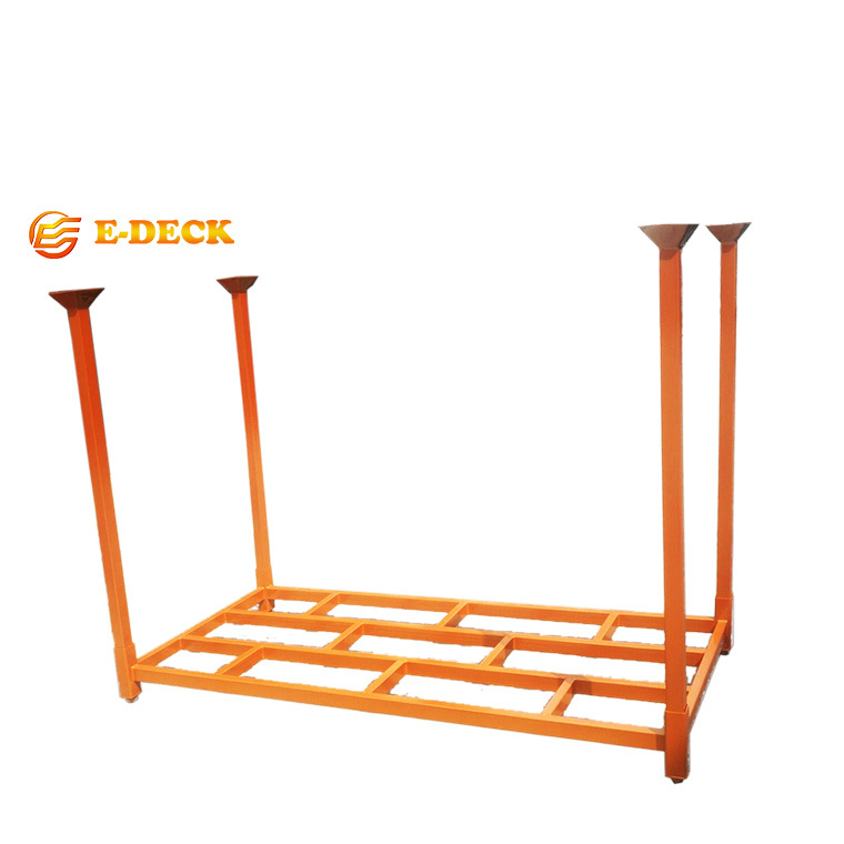 Customize Stackable Heavy Duty Double Stacking Pallet Tire Rack For Goods Storage