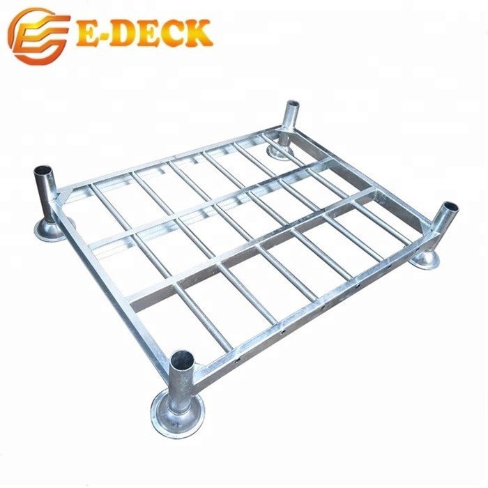 Warehouse metal storage pipe industrial cold room galvanized steel stacking pallet rack