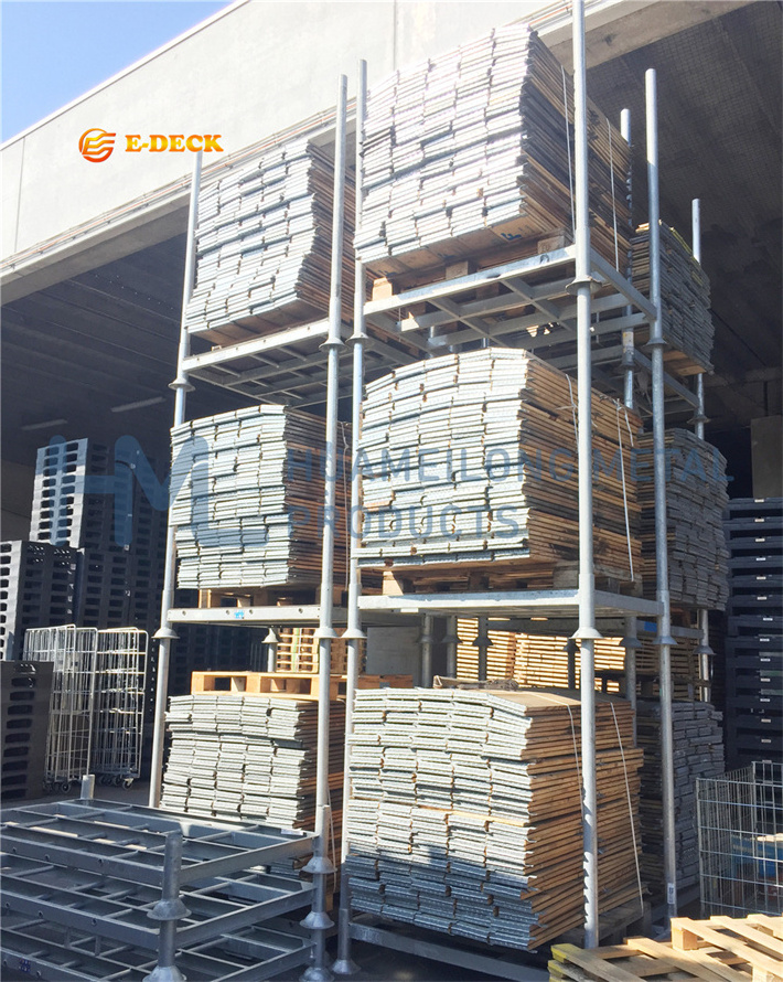 Demountable customized steel heavy duty stacking storage stack racks for warehouse