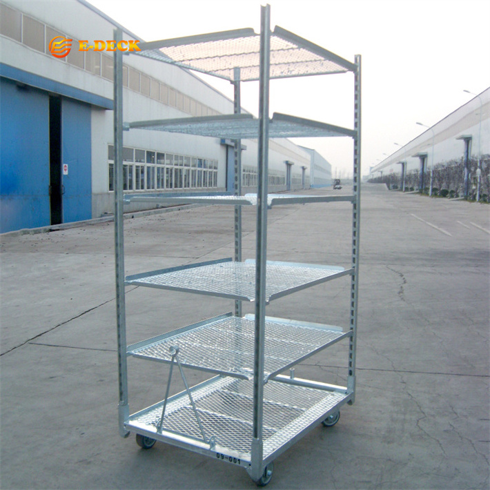 E-DECK nursery greenhouse danish shelves for storage mushroom bags