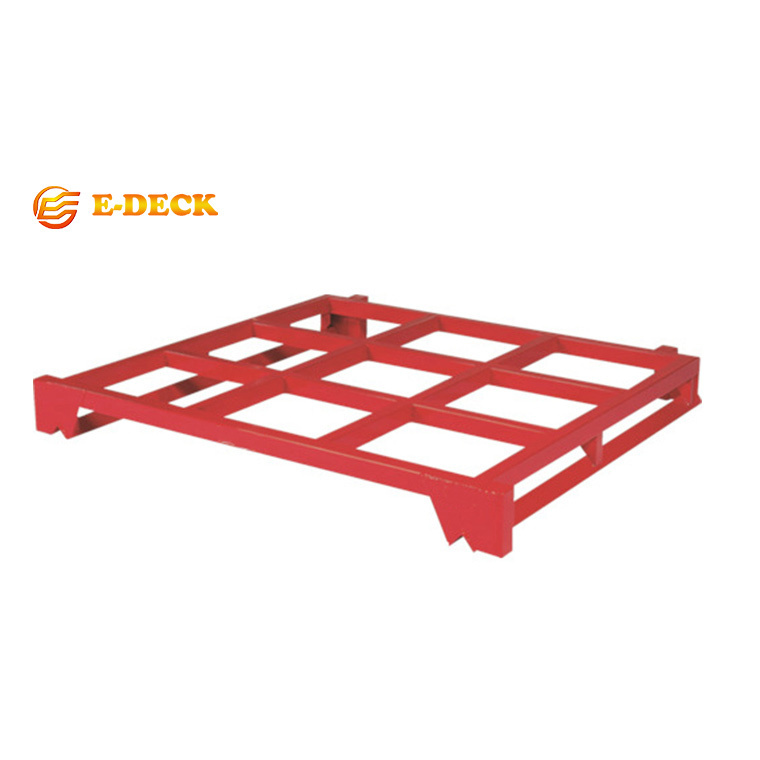 Hot sale stackable warehouse storage stacking logistics removable steel connected pallet