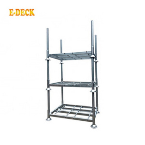 Warehouse metal storage pipe industrial cold room galvanized steel stacking pallet rack