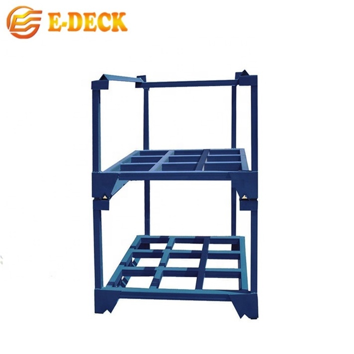 Hot sale safe stackable transportation malaysia pallet frame nestainer stacking rack for storage system