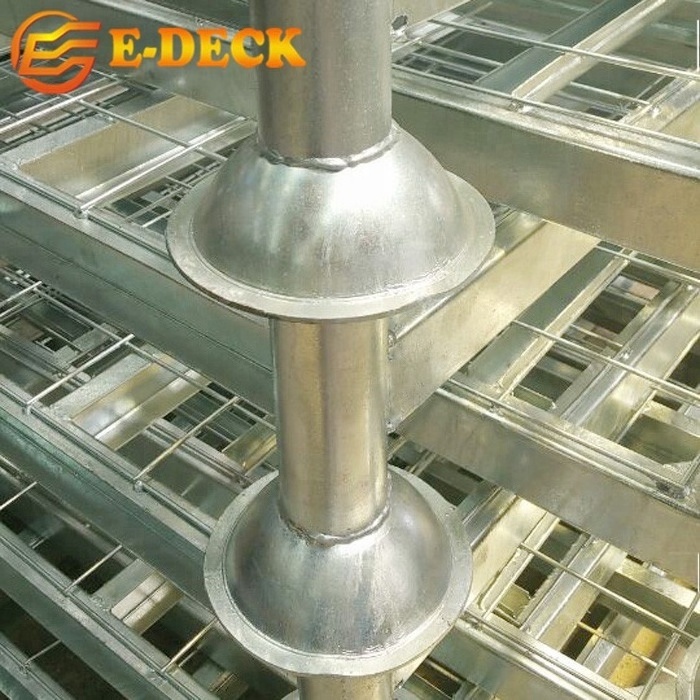 Warehouse metal storage pipe industrial cold room galvanized steel stacking pallet rack