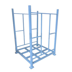 Warehouse fabric rolls storage collapsible iron rack for sale