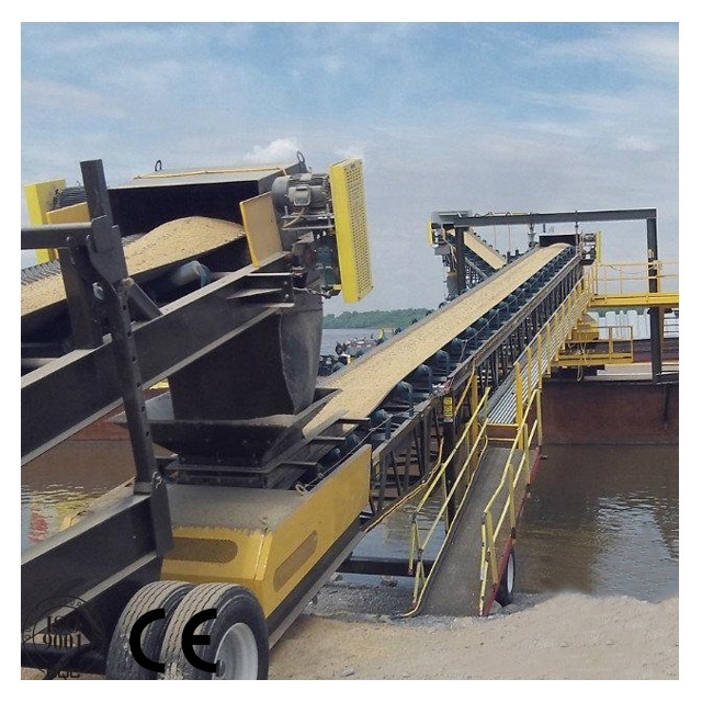 10m Mobile Belt Conveyor for Stone and Mining Transport