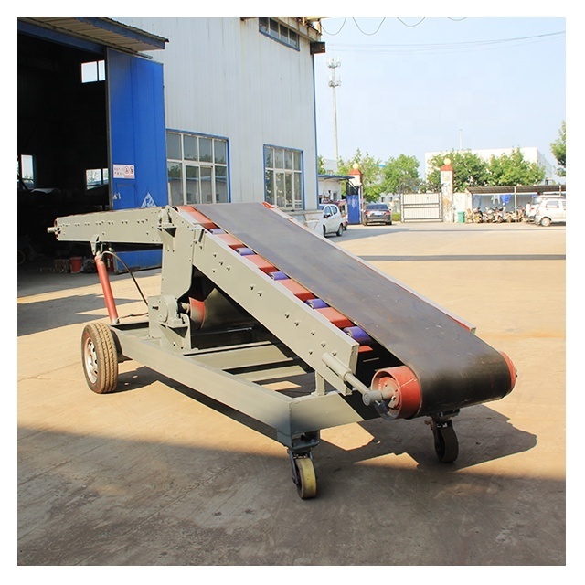 China adjustable height moveable belt conveyor for firewood belt conveyor