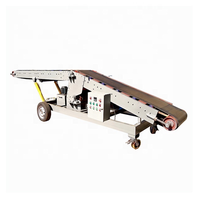 China adjustable height moveable belt conveyor for firewood belt conveyor