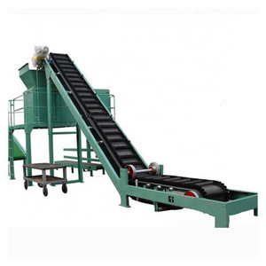 Best price of side wall belt conveyor 40 ft container unloader concrete conveyor belt