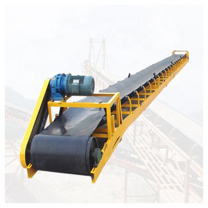 Smooth operation wood chips transport belt conveyor