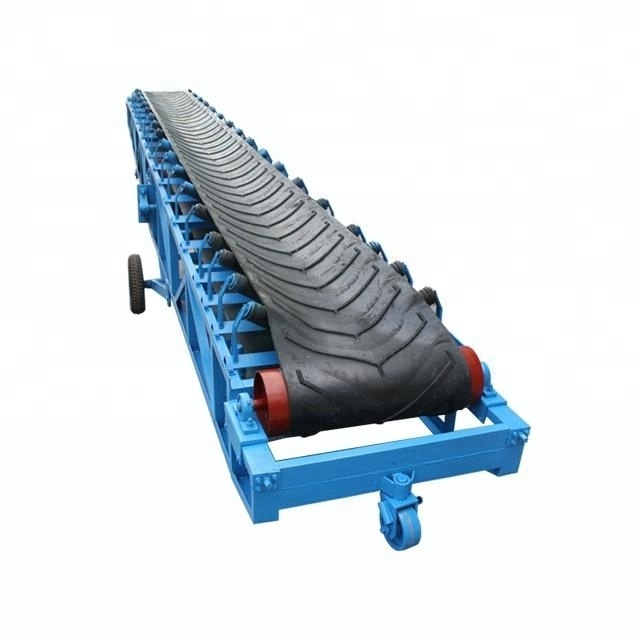 Portable Conveyor System for Sugar Salt Electric Motor Conveyor Belt