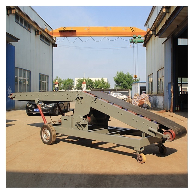 China adjustable height moveable belt conveyor for firewood belt conveyor