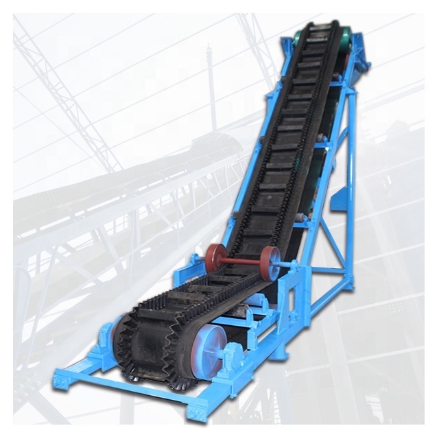 Large inclination belt conveyor conveying coal/grain  equipment