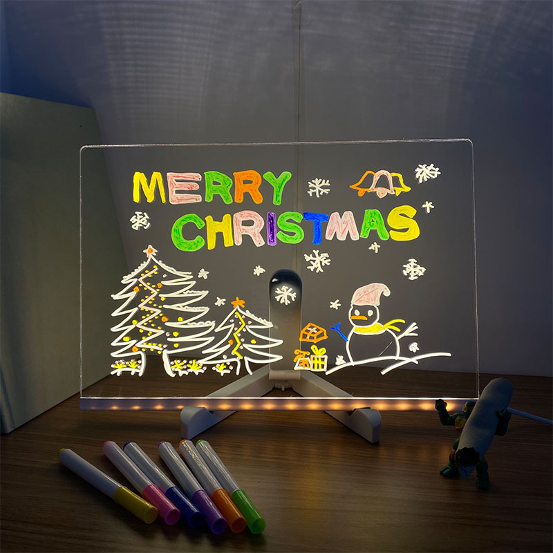 Writing Board Illuminated Erasable Neon led glowing custom message board