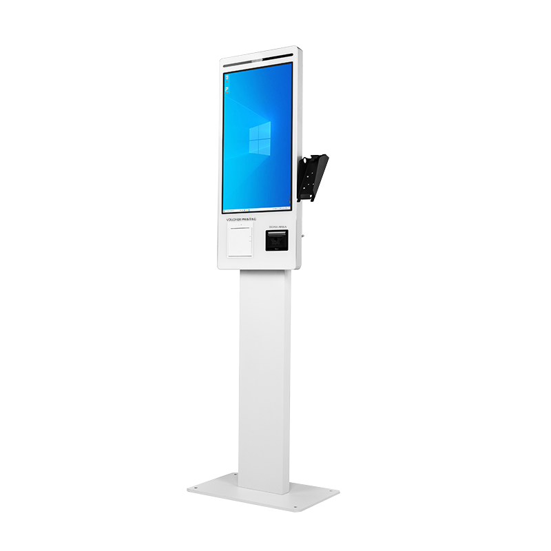 21.5Inch Self Service Ordering Checkout Vending Machine Touch Screen Self Service Payment Kiosk With QR Code Scanner