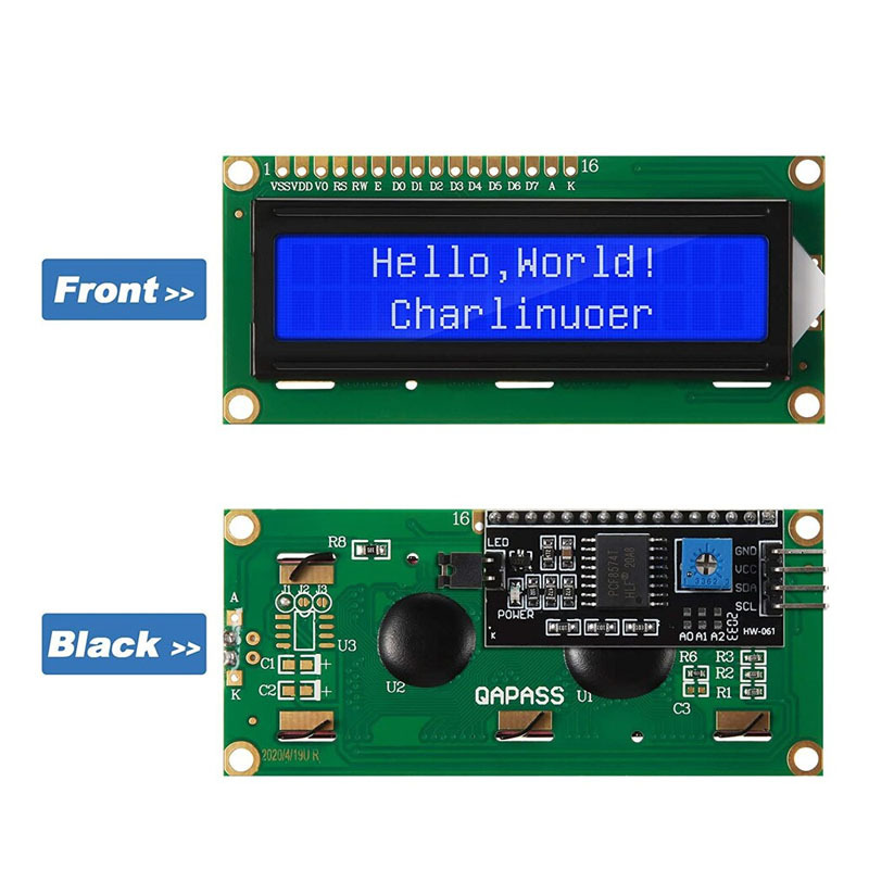 LCD1602 LCD 1602 2004 12864 module Blue Green screen 16x2 20X4 Character LCD Display Module HD44780 Controller blue black light