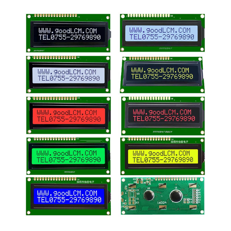 LCD1602 LCD 1602 2004 12864 module Blue Green screen 16x2 20X4 Character LCD Display Module HD44780 Controller blue black light