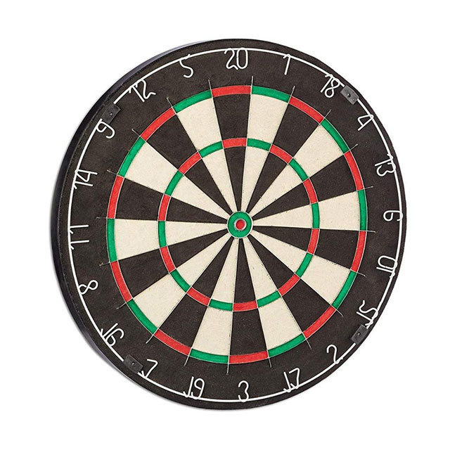 Professional Dart Boards for Adults - Pro Dart Board for Steel Tip Darts - 18-Inch Bristle/Sisal Tournament Dartboard