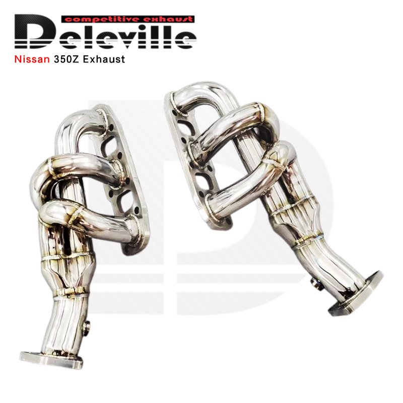 Exhaust turbo manifold for Nissan 350Z 3.5L 2003-2006 304 stainless steel exhaust pipes high performance exhaust system