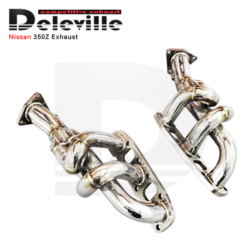 Exhaust turbo manifold for Nissan 350Z 3.5L 2003-2006 304 stainless steel exhaust pipes high performance exhaust system