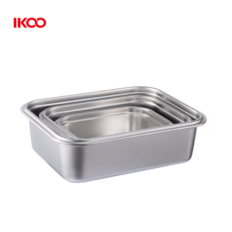 Eco-friendly airtight reusable snack storage 316 304 stainless steel food container