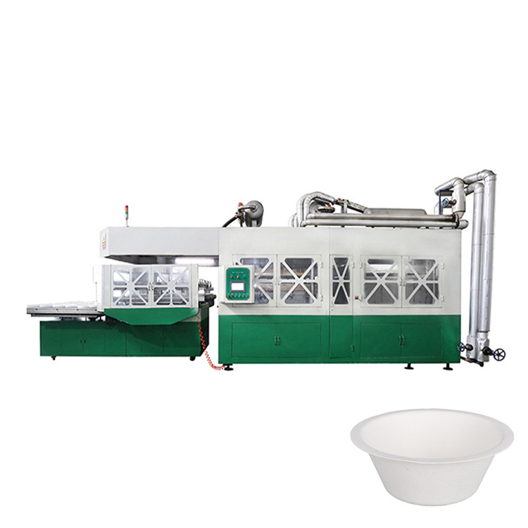 Disposable Biodegradable Sugarcane Bagasse Paper Tableware Food Packaging Making Machine Pulp Molding Machine