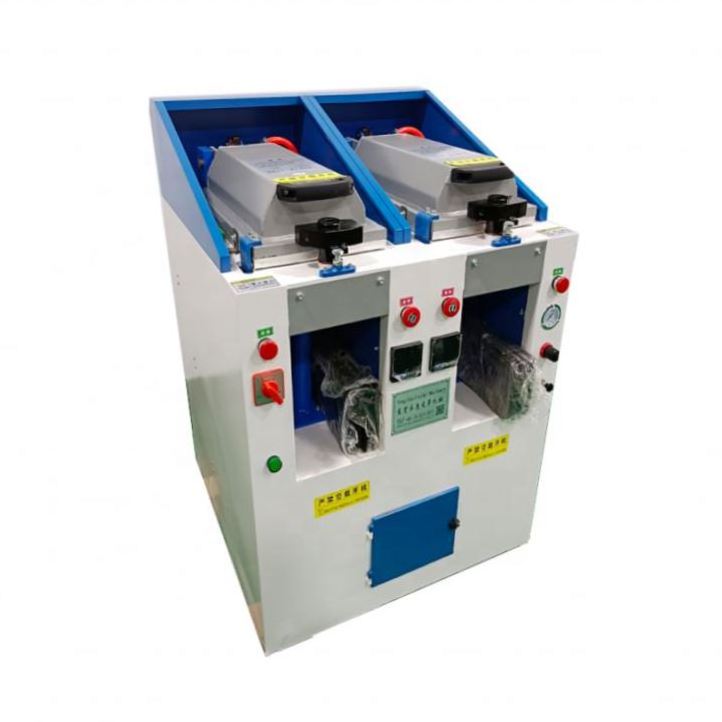 Shoe making automatic footwear sole attaching pressing machine pneumatic double head shoe sole press machine