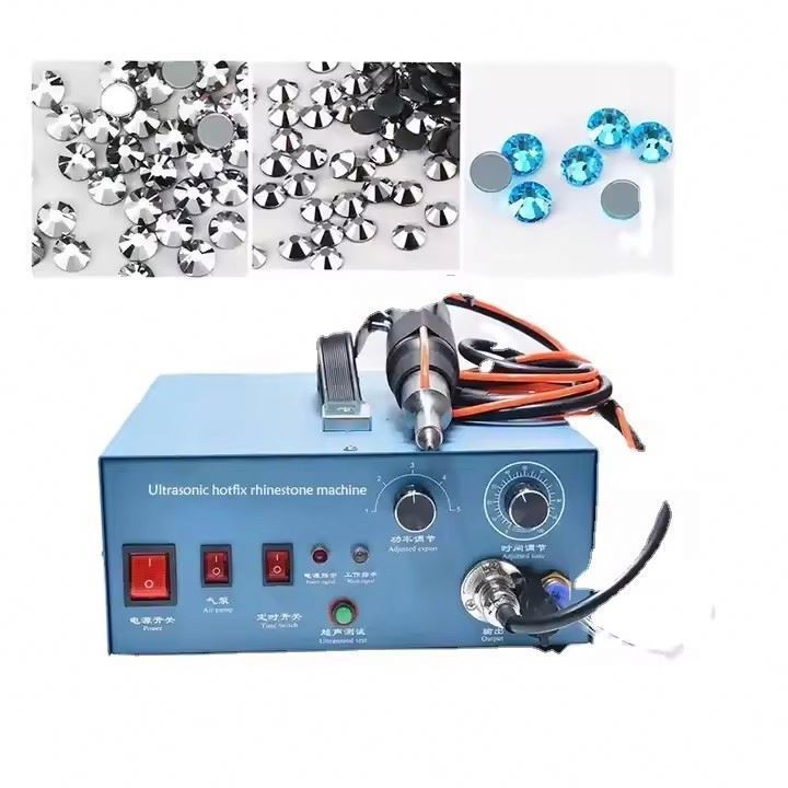 High Quality 110v-220v Wholesale Price Ultrasonic Rhinestone Setting Machine Hot Fix Setting Machine