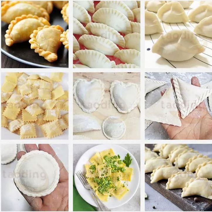 Various Shapes Samosa Folding Machine Price Pelmeni Making Automatic Dumpling Maker Machine Ravioli Big Empanada Machine