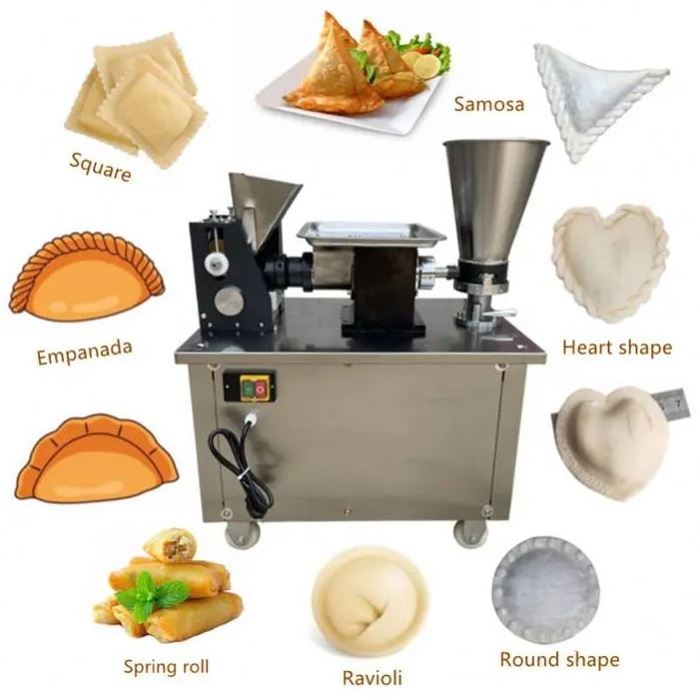 Various Shapes Samosa Folding Machine Price Pelmeni Making Automatic Dumpling Maker Machine Ravioli Big Empanada Machine