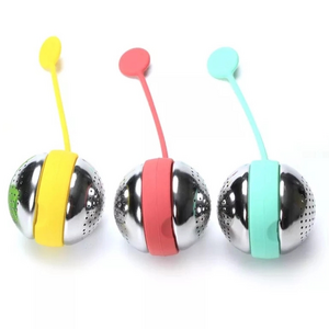 Custom Loose Leaf Tea Ball Stainless Steel Silicone Filter Tea Infuser