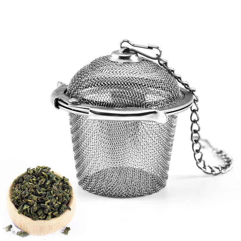 New Essential Stainless Steel Ball Tea Infuser Mesh Filter Strainer Loose Tea Leaf Spice Home Kitchen Accessories