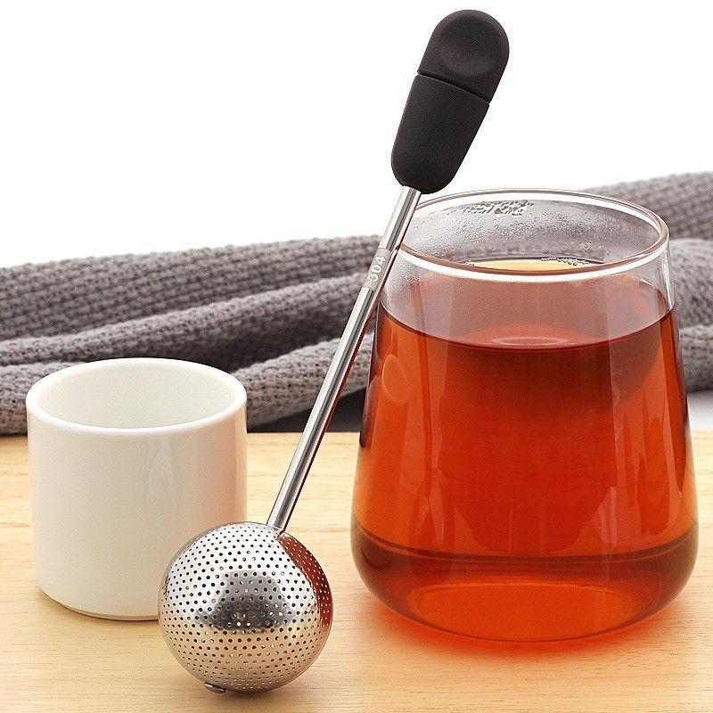 Tea Strainers Soup Pot Tea Spoon Rotatable Easy Clean Tea Drain Filter Mesh Teaware Kitchen Accessories Stainless Steel 3-7 Days