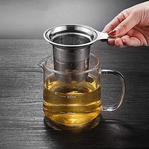 Extra Fine Mesh Tea Infuser Stainless Steel Tea Strainer Loose Leaf Tea Steeper for Teapots Mugs Cups