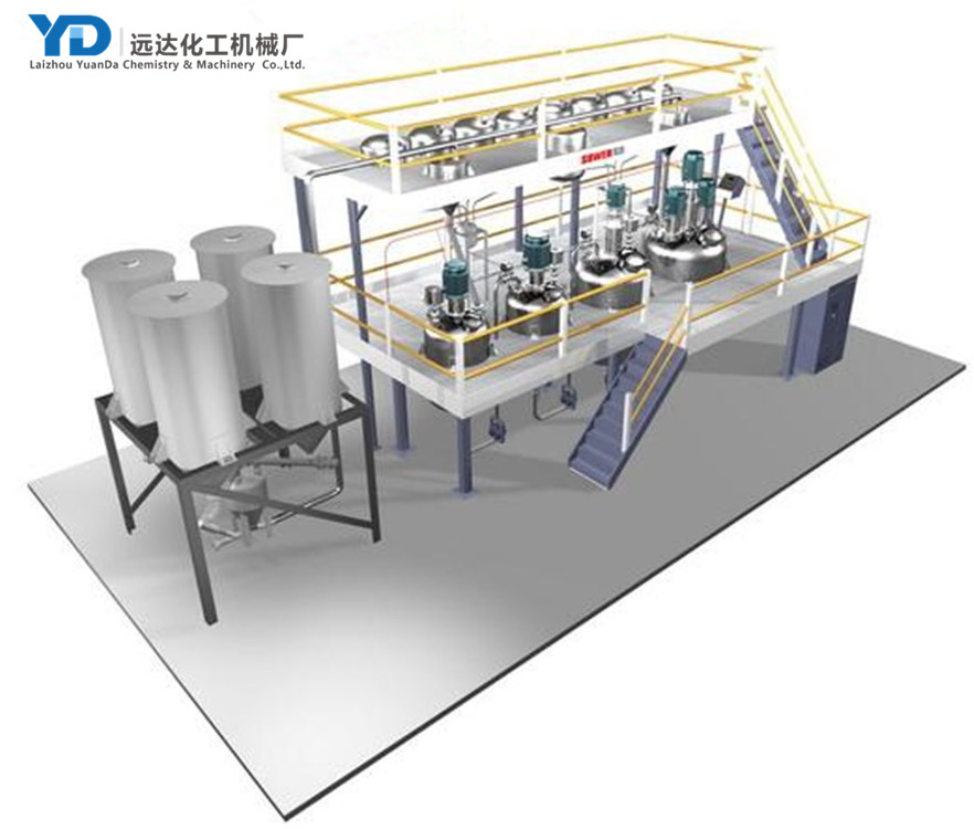 Water based latex paint production line/paint making equipment paint production line