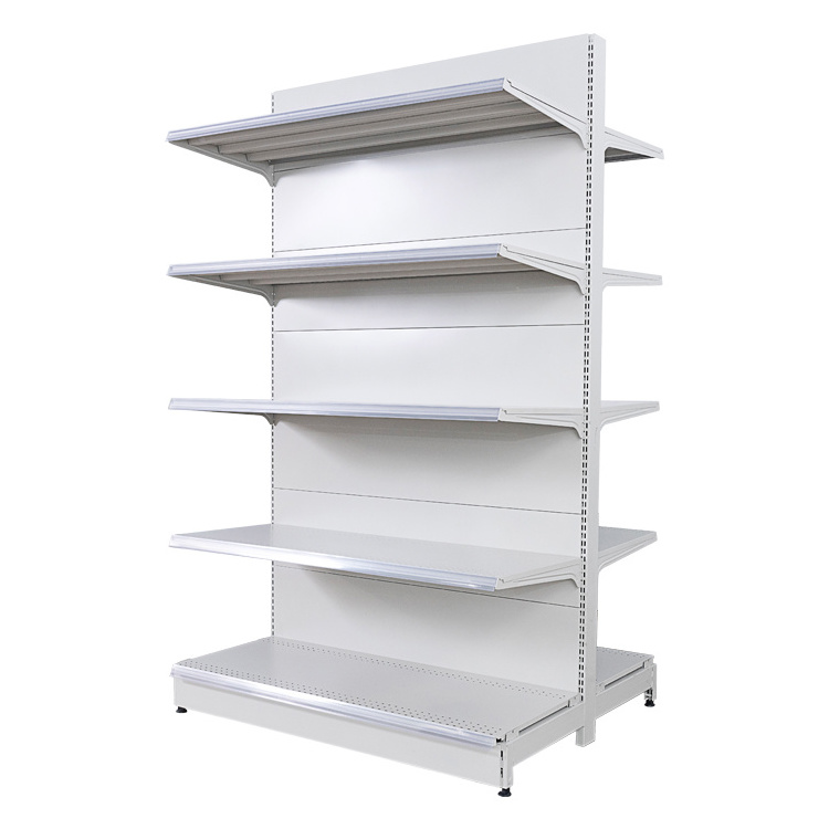 Double Side Punched Back Board Supermarket Shelf From Suzhou Yuanda